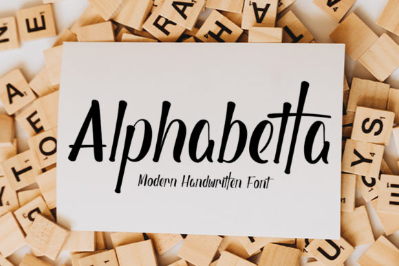 Alphabetta: A Bold Handwritten Font for Modern Branding