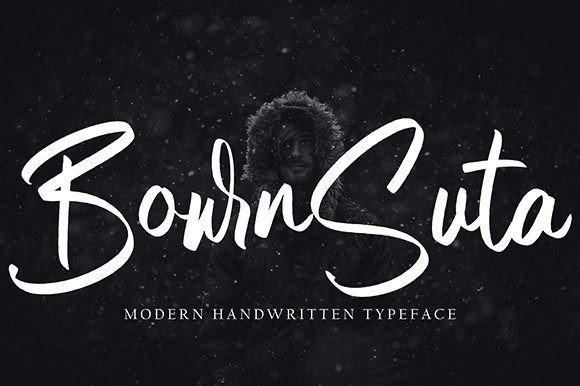 Bourn Suta: A Script Font for Campaign Creativity