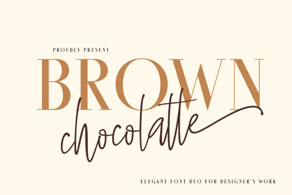 Brown Chocolatte Duo: A Font for Digital Design Magic