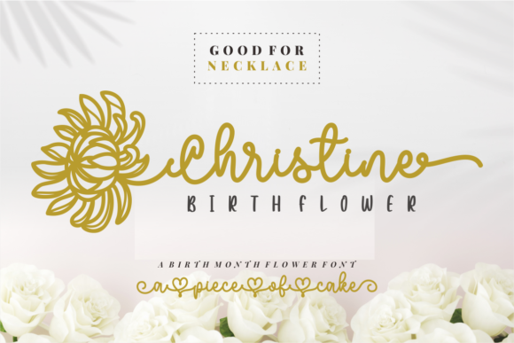Christine Birth Flower Duo: A Font That Elevates Your Brand