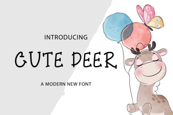 Cute Deer Font: A Gentle Touch for Editorial Design