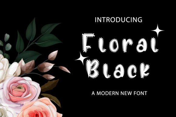 Floral Black: A Serif Font for Editorial Grace