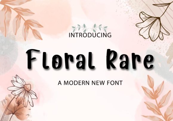 Floral Rare: A Delicate Script for Editorial Elegance
