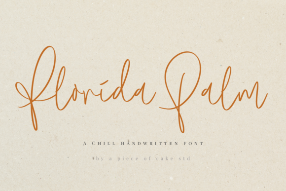 Florida Palm Font for Handmade Creations