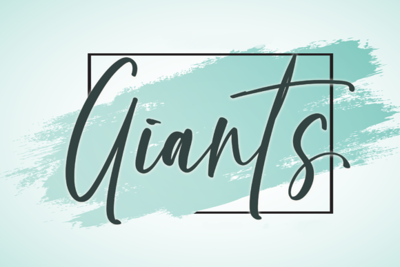 Giants: A Script Font for Editorial Elegance
