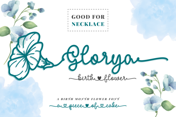 Glorya Birth Flower: A Font That Speaks Volume