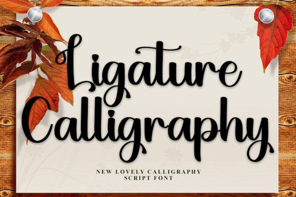 Ligature of Calligraphy Font for Professional Branding