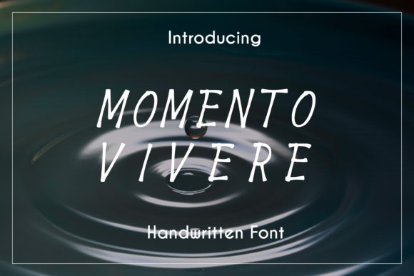 Momento Vivere: A Handwritten Font for Creative Branding