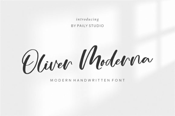 Oliver Moderna: A Handwritten Font for Modern Editorial Design