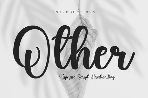 Other: A Handwritten Font with Elegant Flair