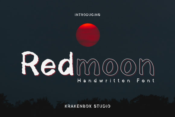 Redmoon: A Handwritten Font for Creative Crafters