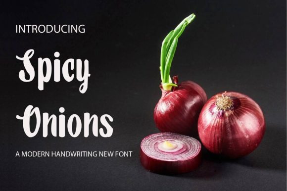 Spicy Onions: A Handwritten Font for Bold Digital Storytelling