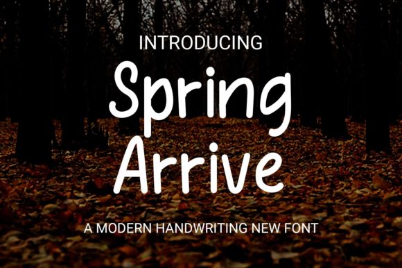Spring Arrive: A Font That Brings Fresh Energy to Your Brand
