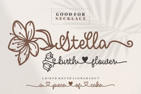 Stella Birth Flower: A Script Font for Handmade Magic
