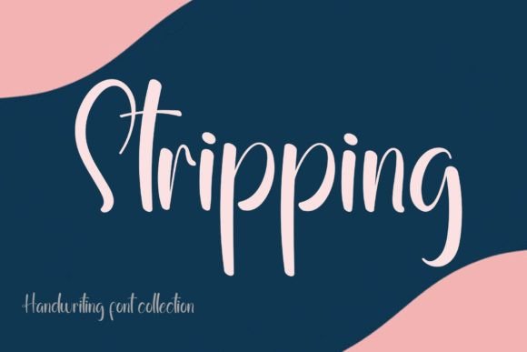 Stripping: A Handwritten Font for Editorial Elegance