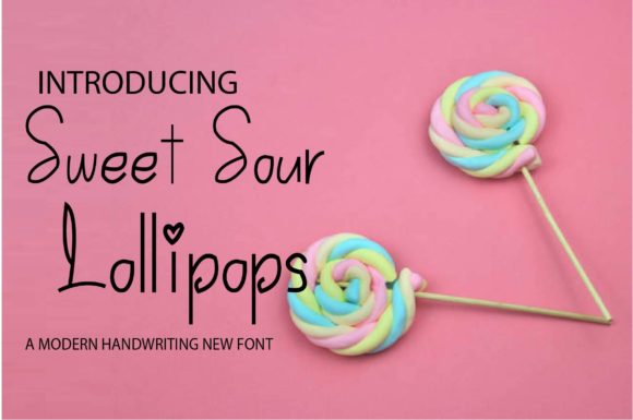 Sweet Sour Lollipops: A Font for Every Handmade Project