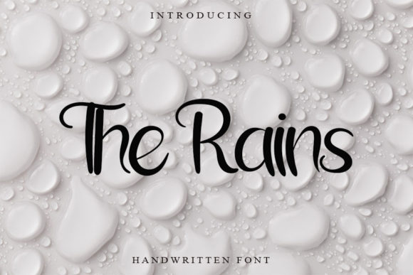 The Rains: A Script Font for Campaign Creativity