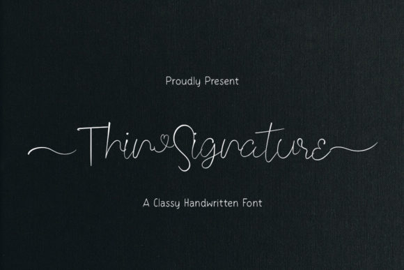 Thin Signature: A Font That Elevates Your Brand