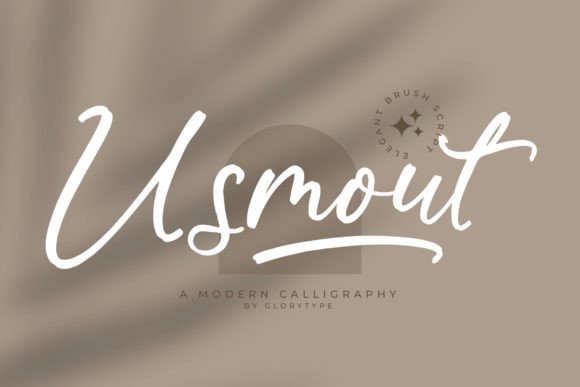 Usmout: A Modern Calligraphy Font for Editorial Design